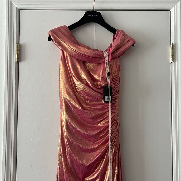 Mac Duggal 27152 Pink Off-Shoulder Gown Size
6 Evening Formal Maxi Dress UB - Picture 3 of 6